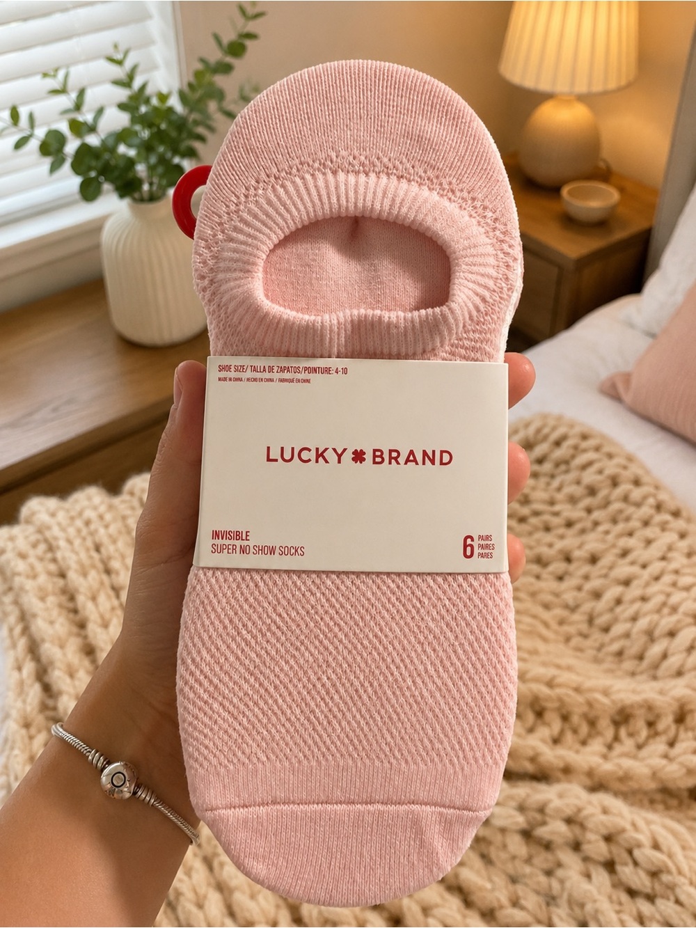 Lucky Brand Womans Invisible No-Show Socks - Picture 1 of 3